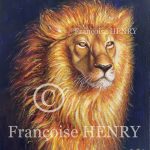 Lion de Juda – Acrylique sur toile de lin – 38 cm x 46 cm